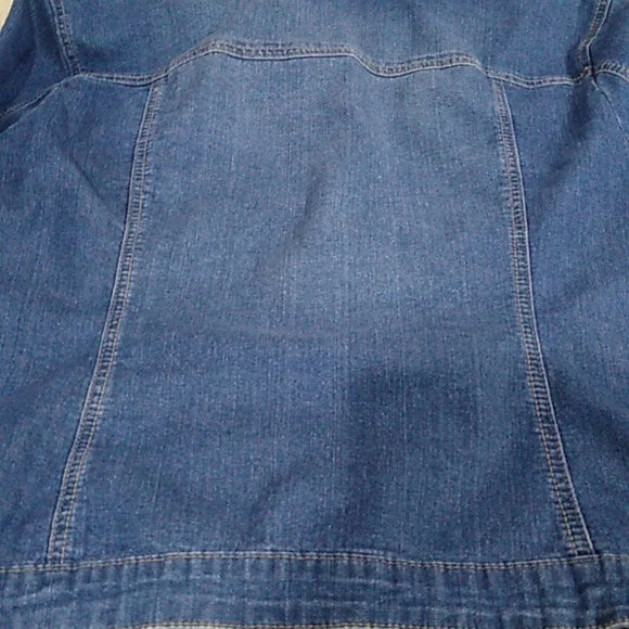 BACCINI CLASSIC TRUCKER SOFT DENIM JEAN JACKET SIZE 18/20/W - Picture 7 of 9